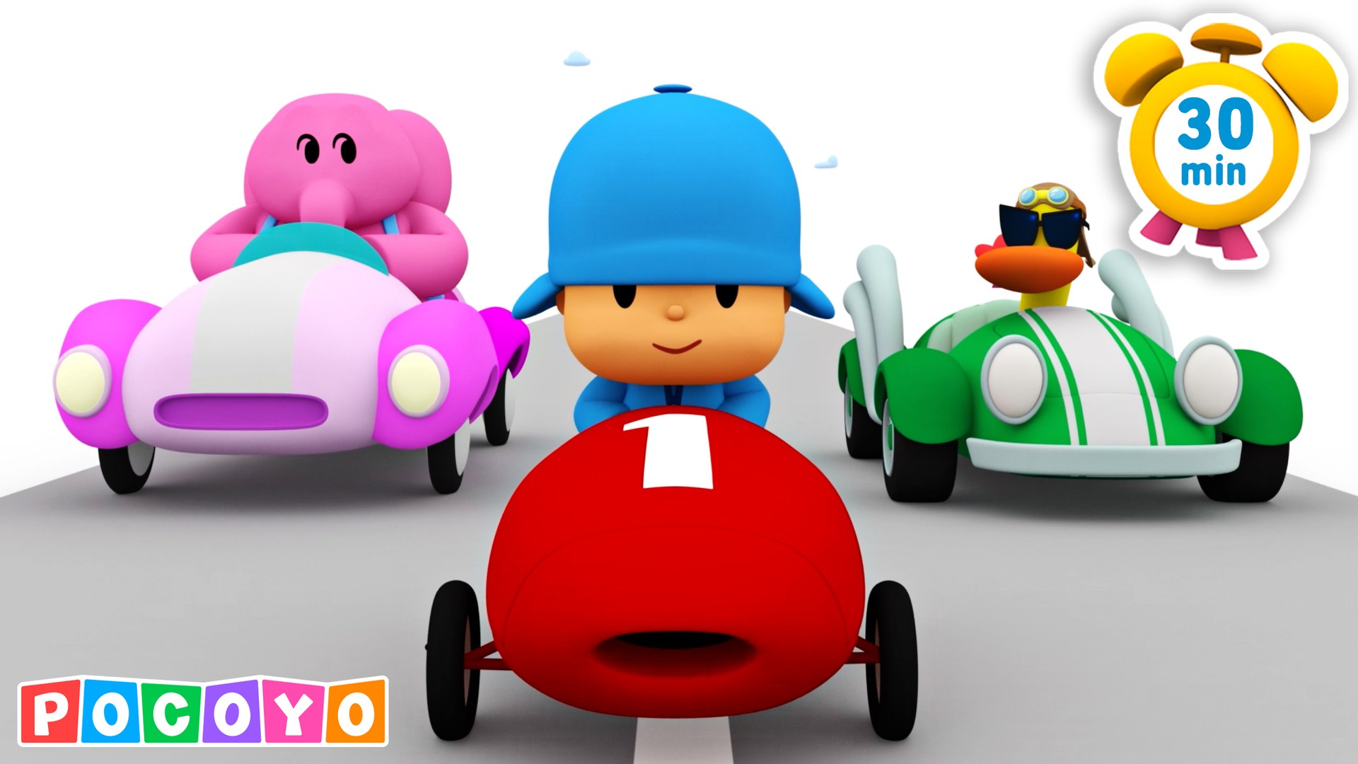 ¡Corre Pocoyó, es una carrera, y Elly quiere llegar la primera! 🥇 🚗 💨 # ...