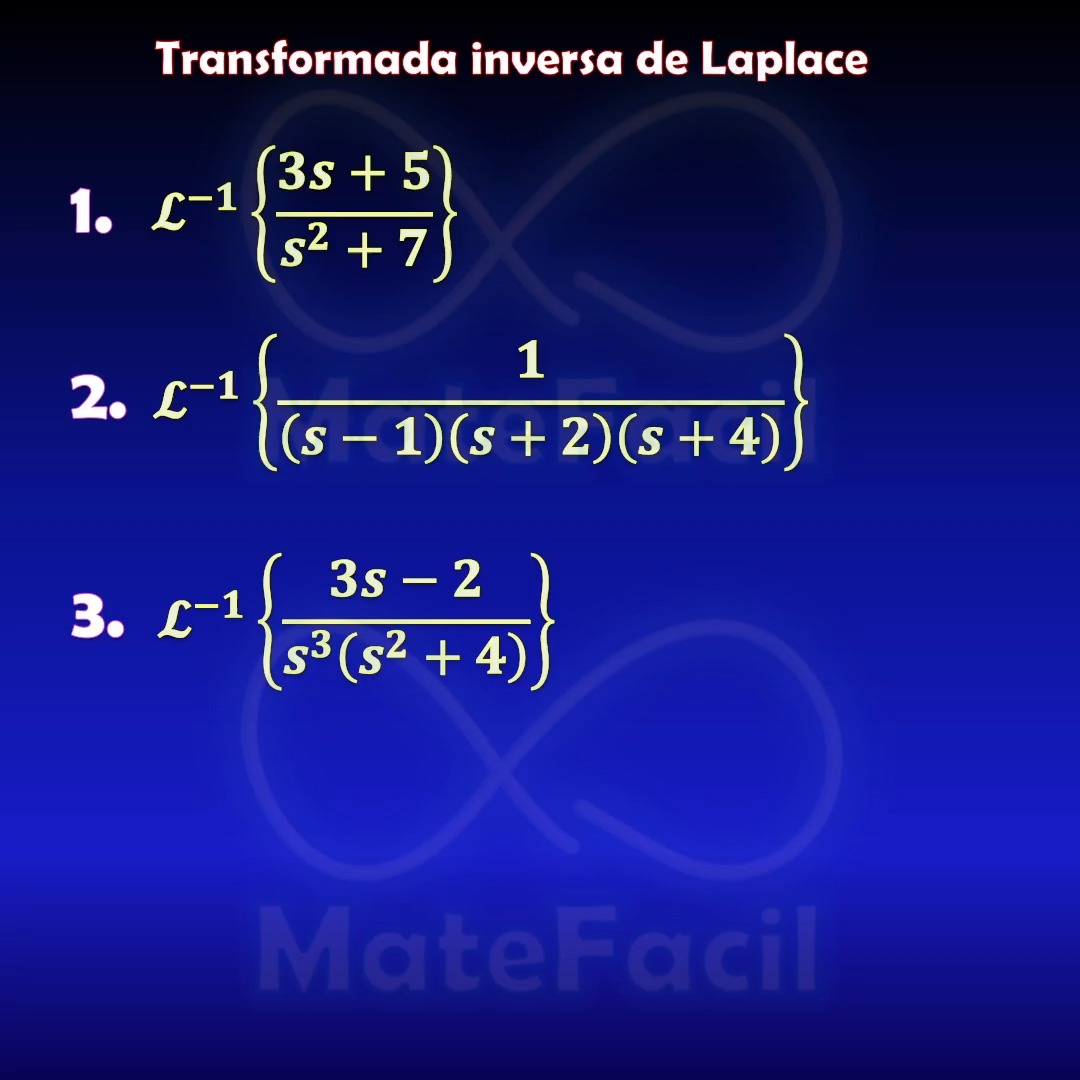Cómo se calculan las transformadas inversas de Laplace muy fácil ...
