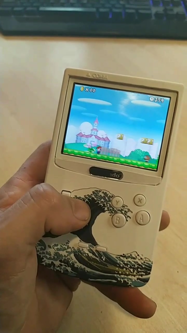 Put the DS Lite into a GBC, can play GBA games now