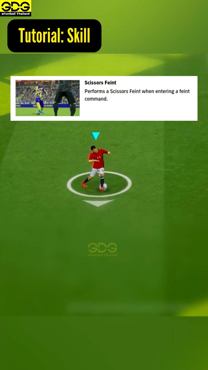 Tutorial Dribbling Skill : Scissors Feint ️ ️ efootball 2026 #efootball ...