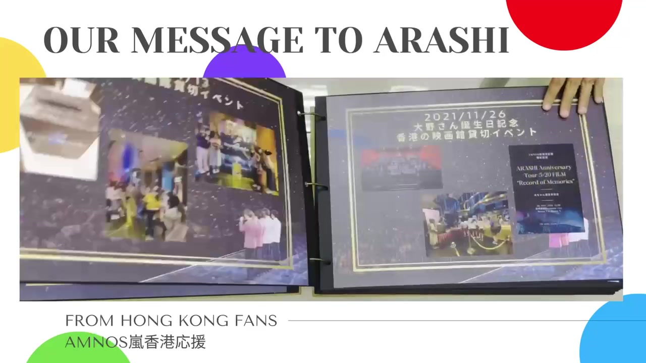 嵐 公式写真 早い者勝ち！！ ARASHI 嵐さんへ 私たちは香港の嵐ファンです。 ARASHI Anniversary
