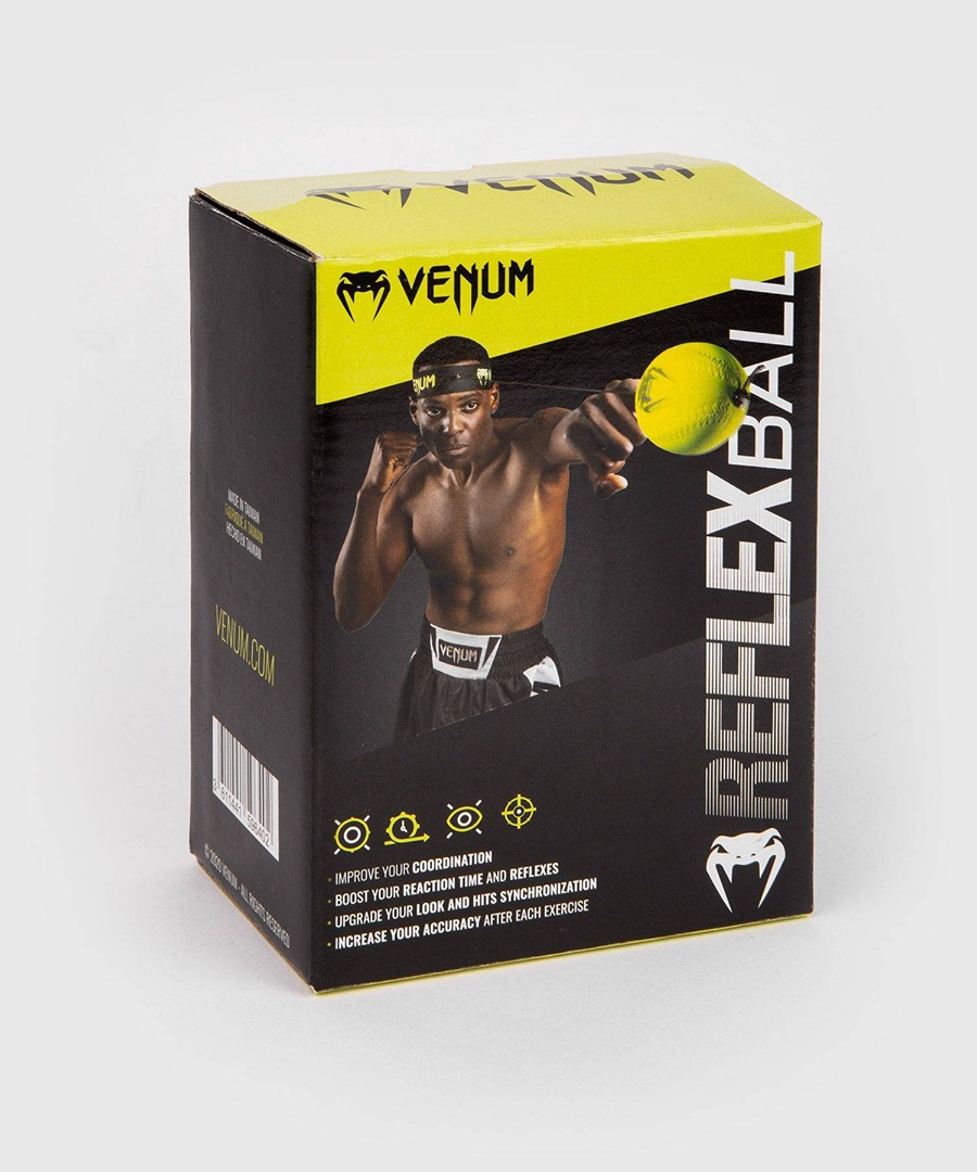 Ballon Reflexe Boxe – Réact Ball Pour Entraînement Vitesse Et Coordination, Bandeau élastique, Matériau Durable, Utilisable Partout