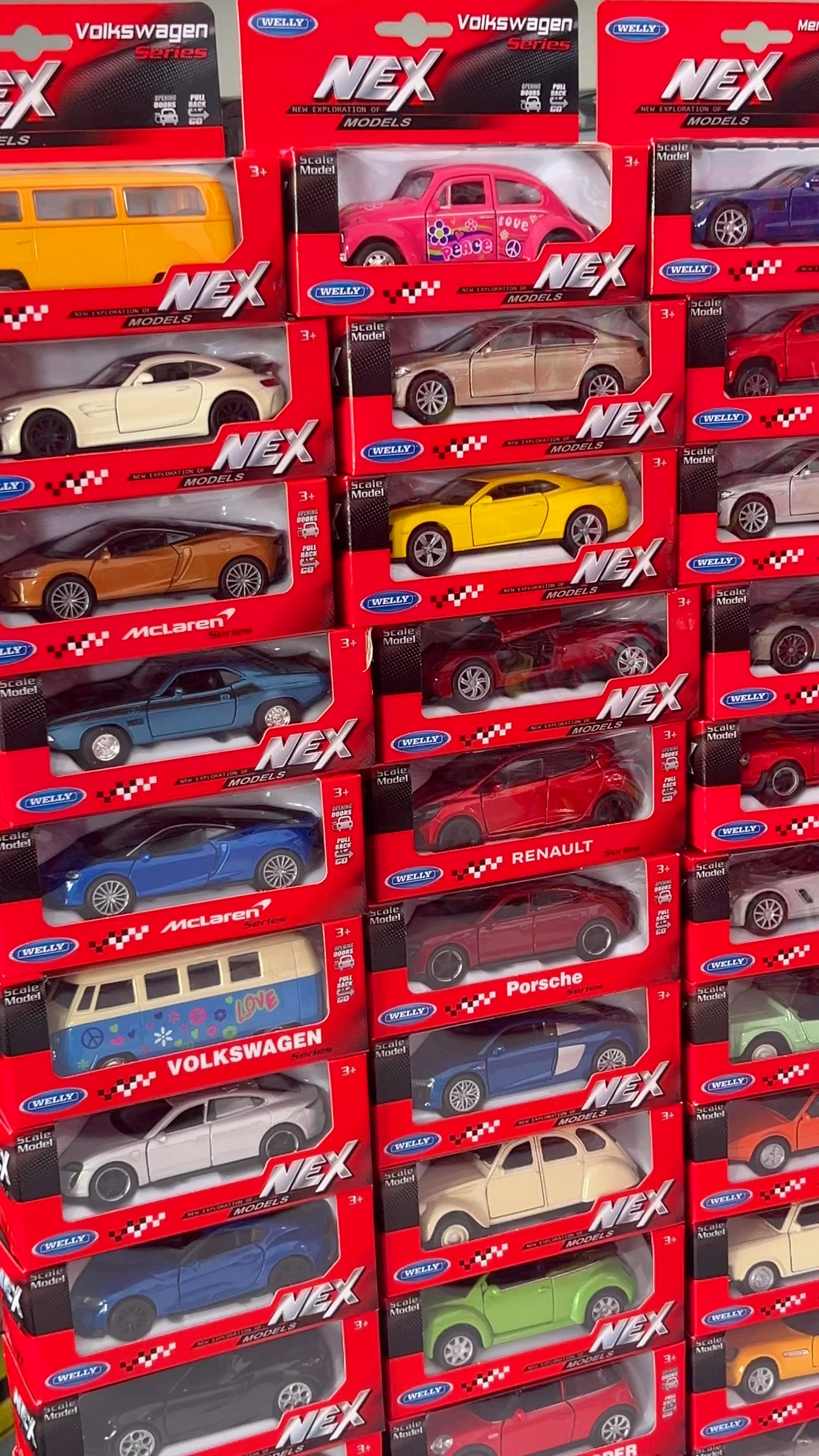 Large collection of over 500 car models in alphabetical order