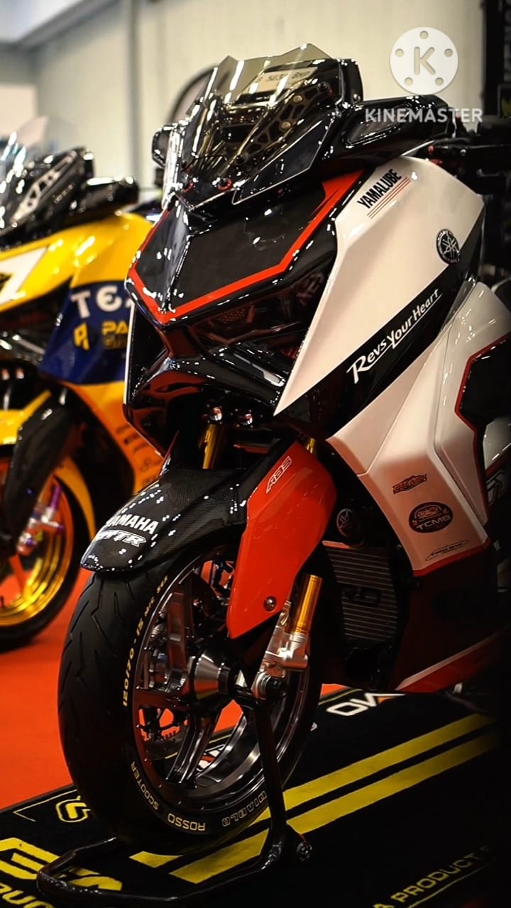 Best Costumized Set up Yamaha XMAX 300 V3 Glossy Black Red White # ...