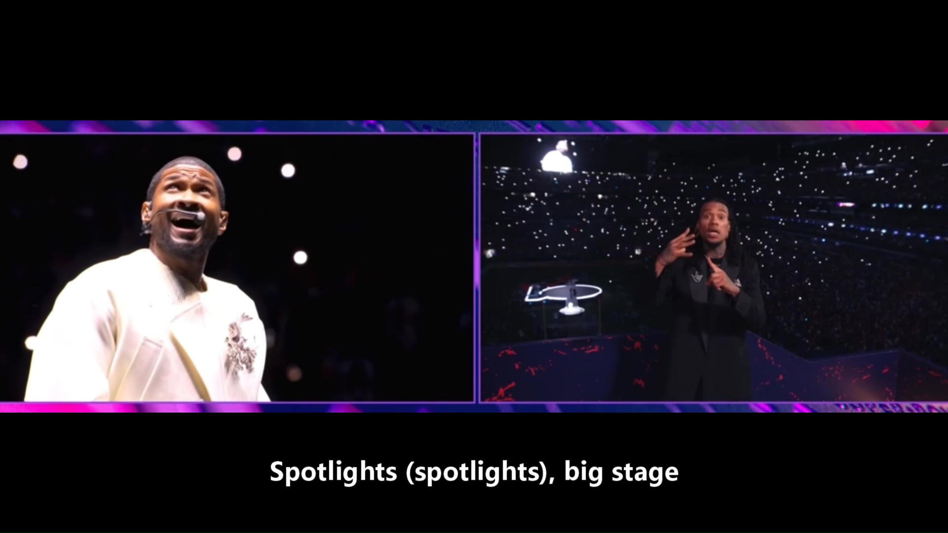 2024 Superbowl - ASL Halftime show with captions - Featuring Shaheem ...