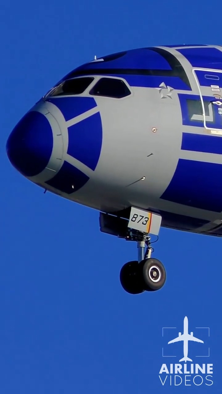 What a sight! ANA's Boeing 787-9 Dreamliner in the Star Wars R2-D2