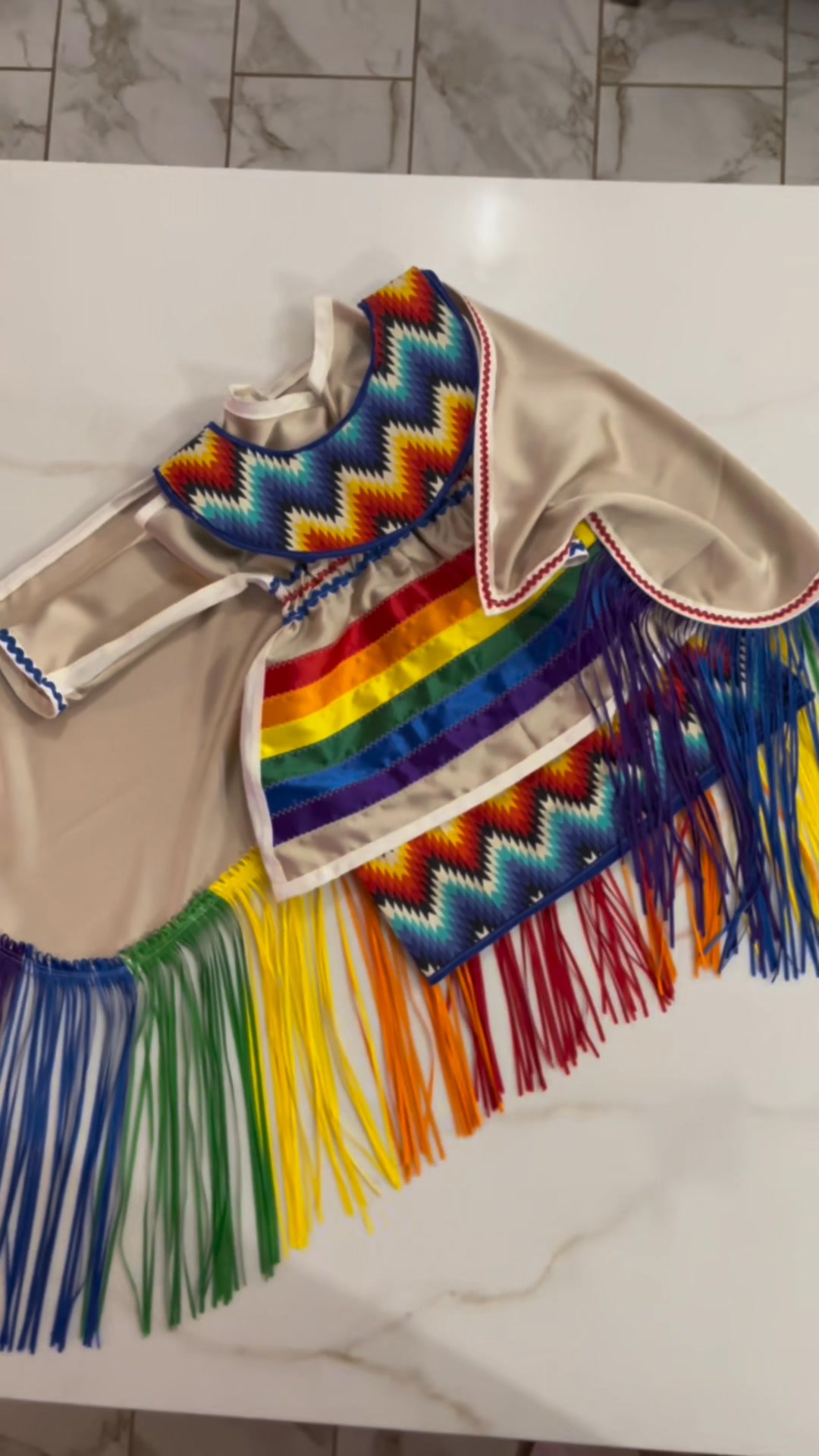 fancy shawl dress designs Handmade powwow regalia with beadwork for little cousin fancy shawl fancy dance regalia Bambina | Burgundy Scoop-Neck colorgrp-40707 and start sewing Color:Yellow Pink