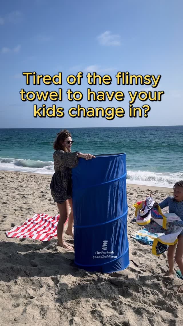 Ditch the towel struggles! The Portable Changing Room makes quick