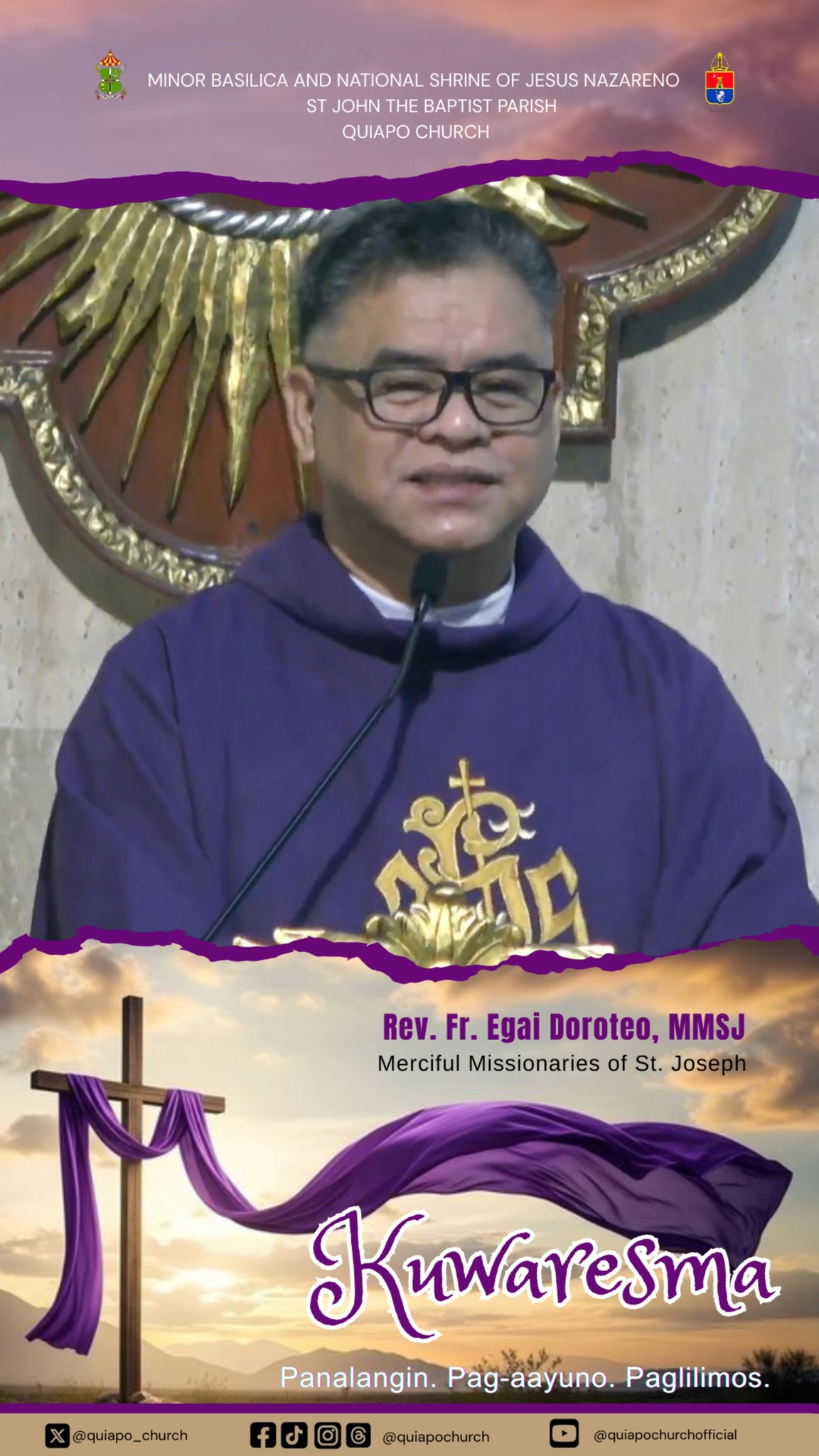 03-02-2026 | LUNES SA IKA-2 LINGGO NG KUWARESMA “Sa Diyos walang filter ...