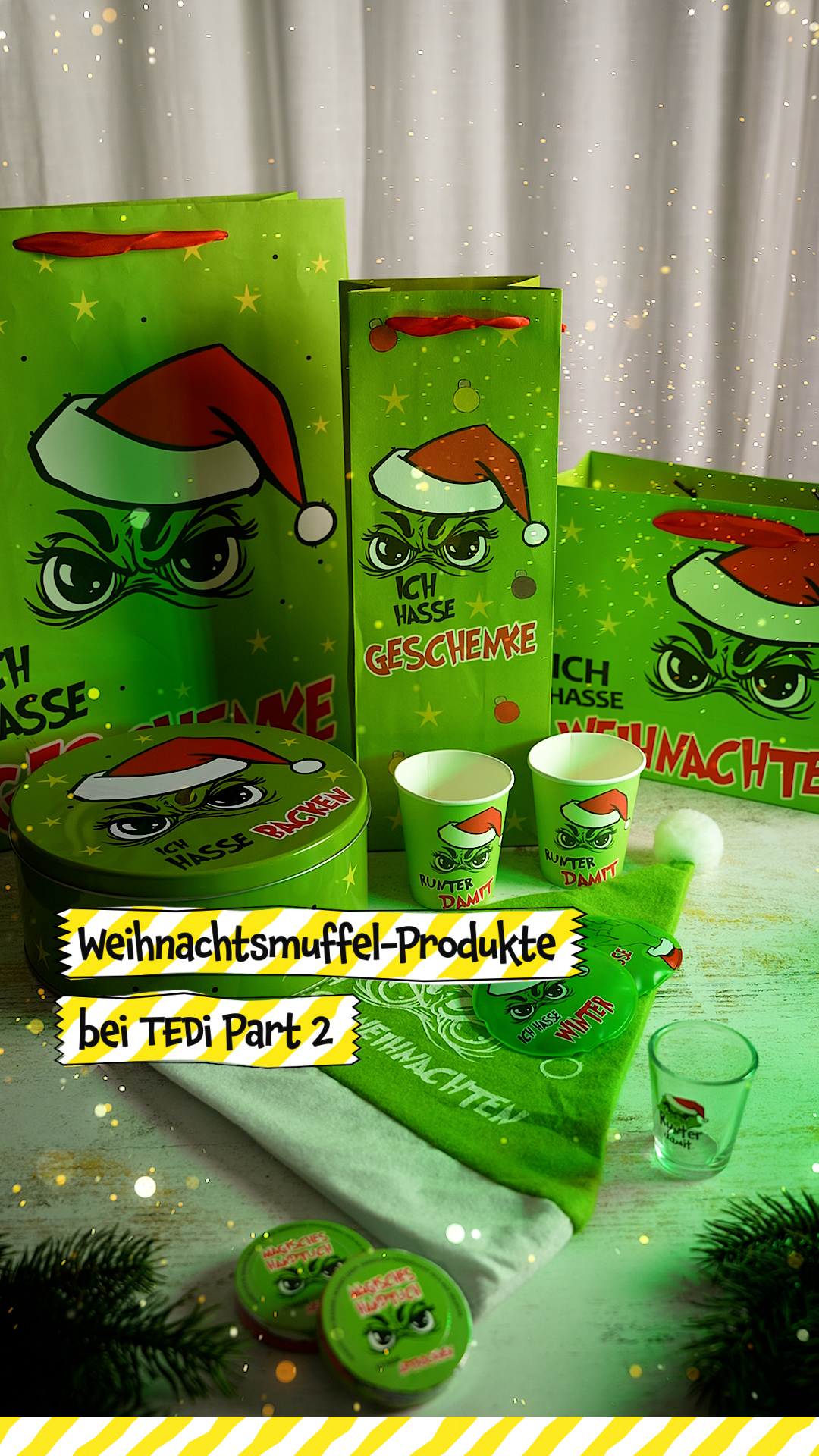 Immernoch nicht in Weihnachtsstimmung? 🎅🙅 Kein Problem. 💚 Tobt euch einfach in unserer Weihnachtsmuffel-Abteilung aus. 🛒 #TEDilike | TEDi Deutschland