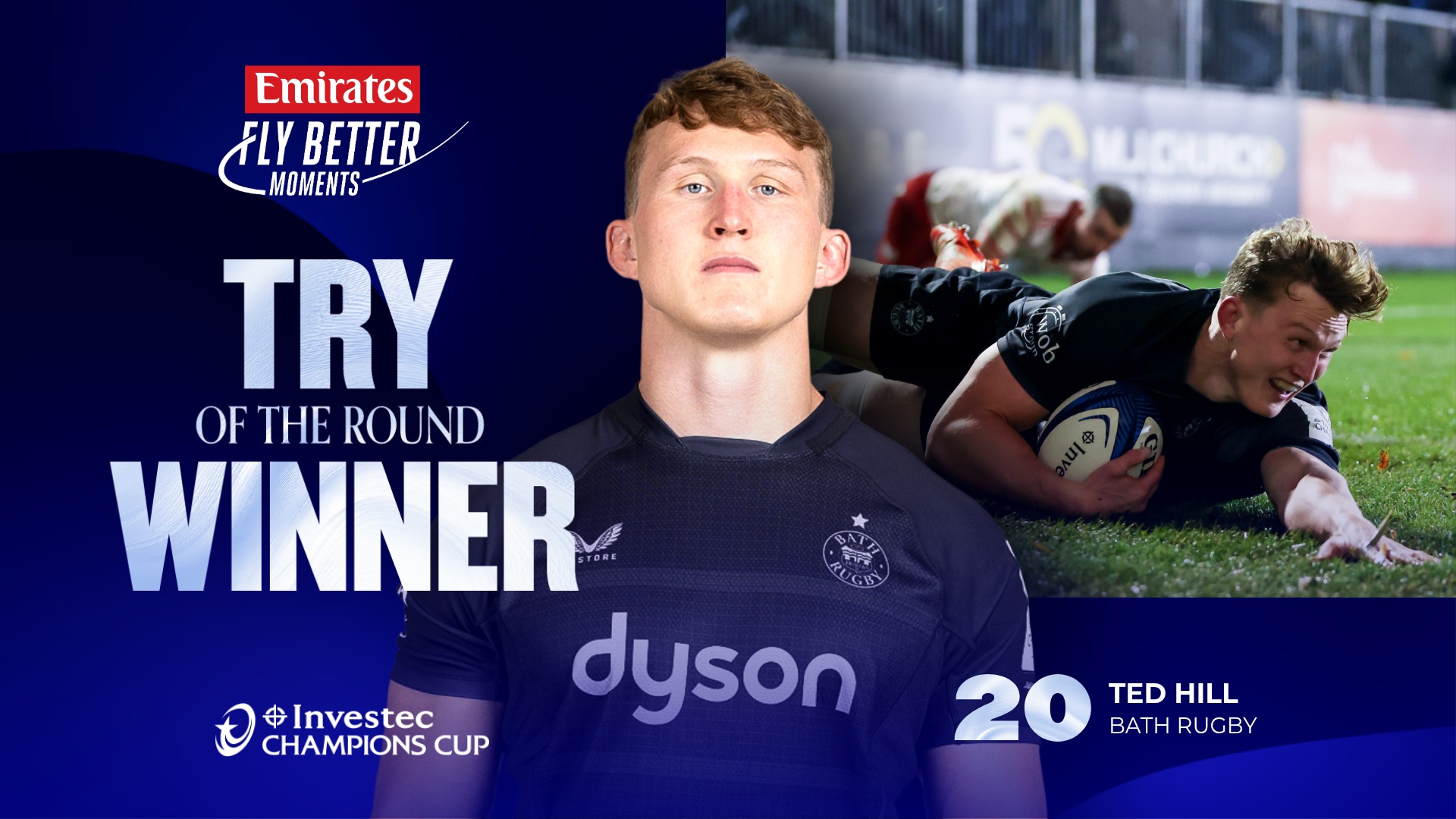 Your first Emirates Fly Better Try of the Round... This Bath Rugby ...