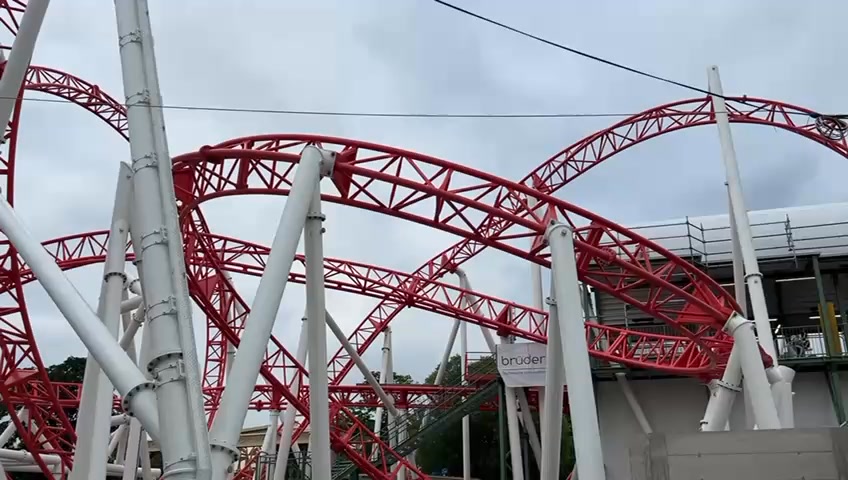 Wiener Looping is testing at Weiner Prater in Austria as this Mack ...