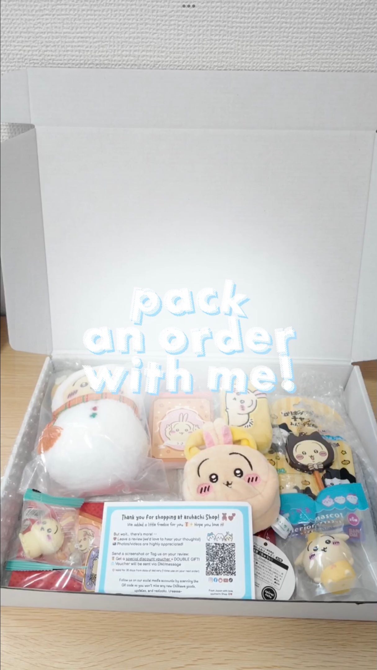 pack an order with me! want more chiikawa toys to add to your