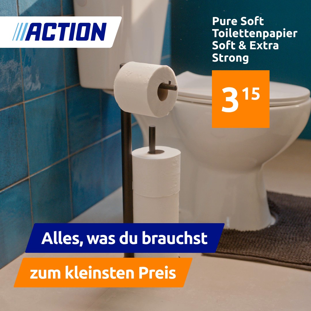 Unverzichtbare Basics von Action: Lege dir jetzt einen Vorrat an Reinigungsmitteln und Haushaltsartikeln zum besten Preis an. | Action