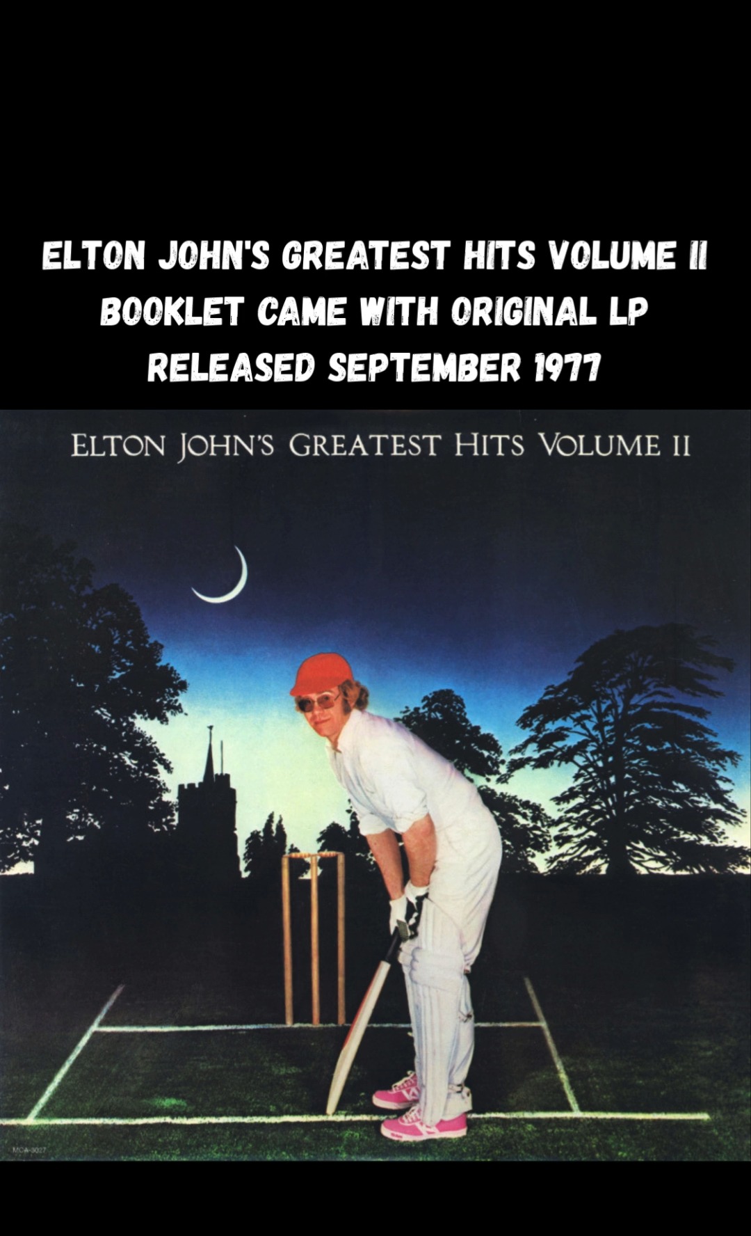 Elton John's Greatest Hits Volume II BOOKLET CAME WITH ORIGINAL LP