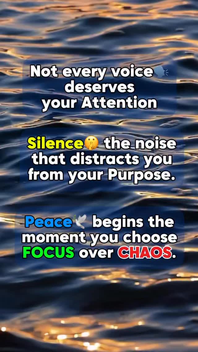👉Not every voice deserves your attention. 🤐Silence the noise that ...