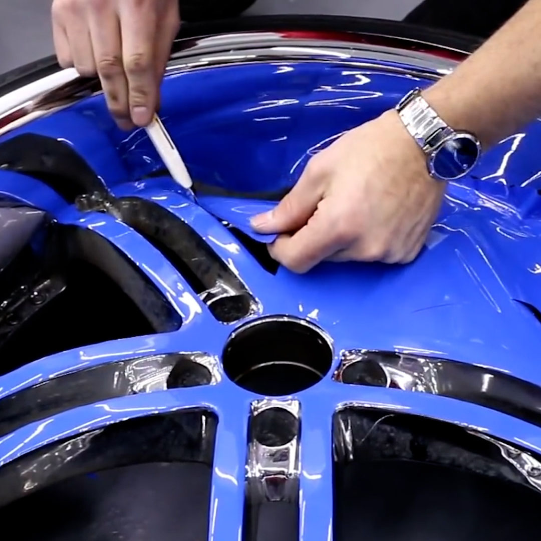 Wheel customization methods such as vinyl wrapping, powder coating, and ...