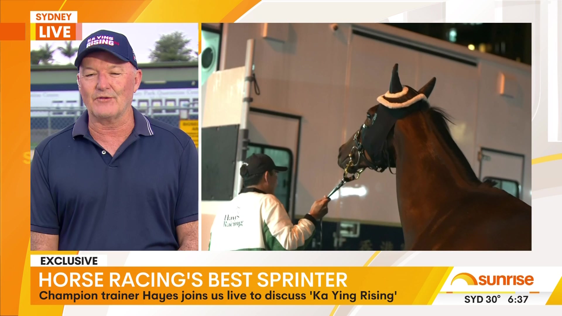 Leading Hong Kong trainer David Hayes joined Sunrise to talk all things ...