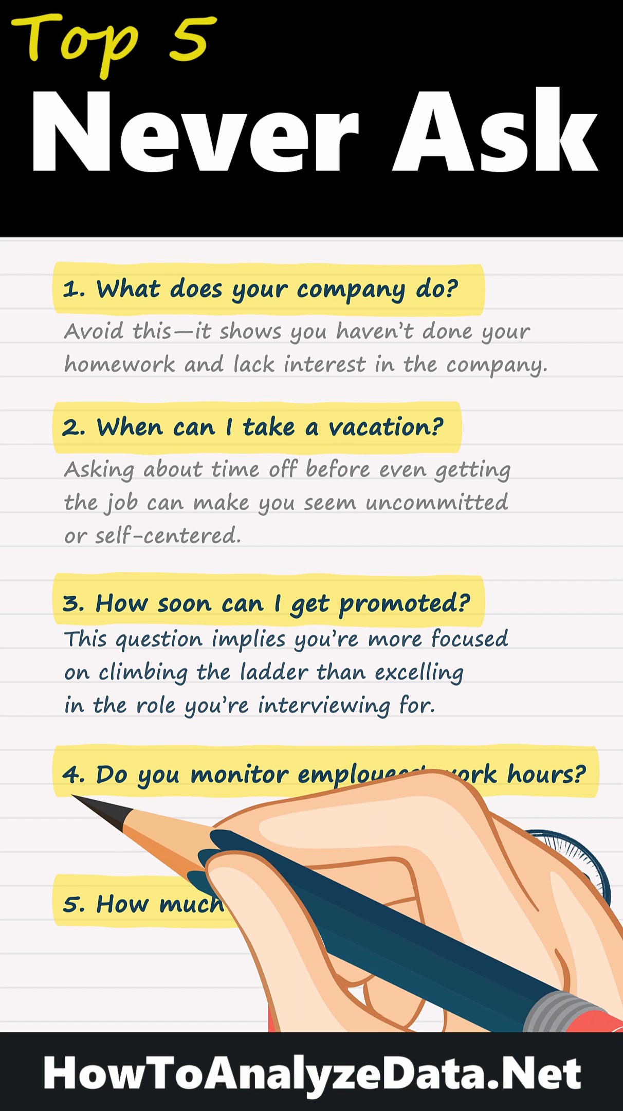 In this video, we break down the top 5 job interview questions you ...