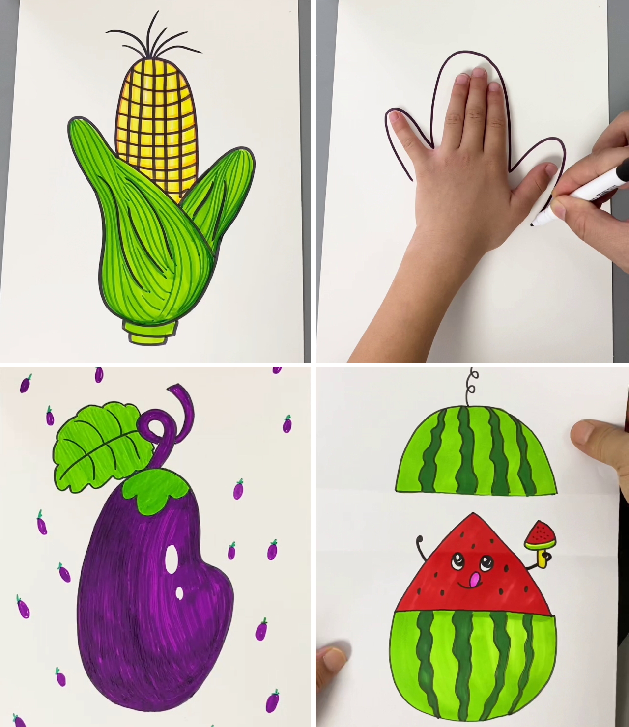 Simple Pencil Drawing Tutorial for Kids | paper, pencil, tutorial ...