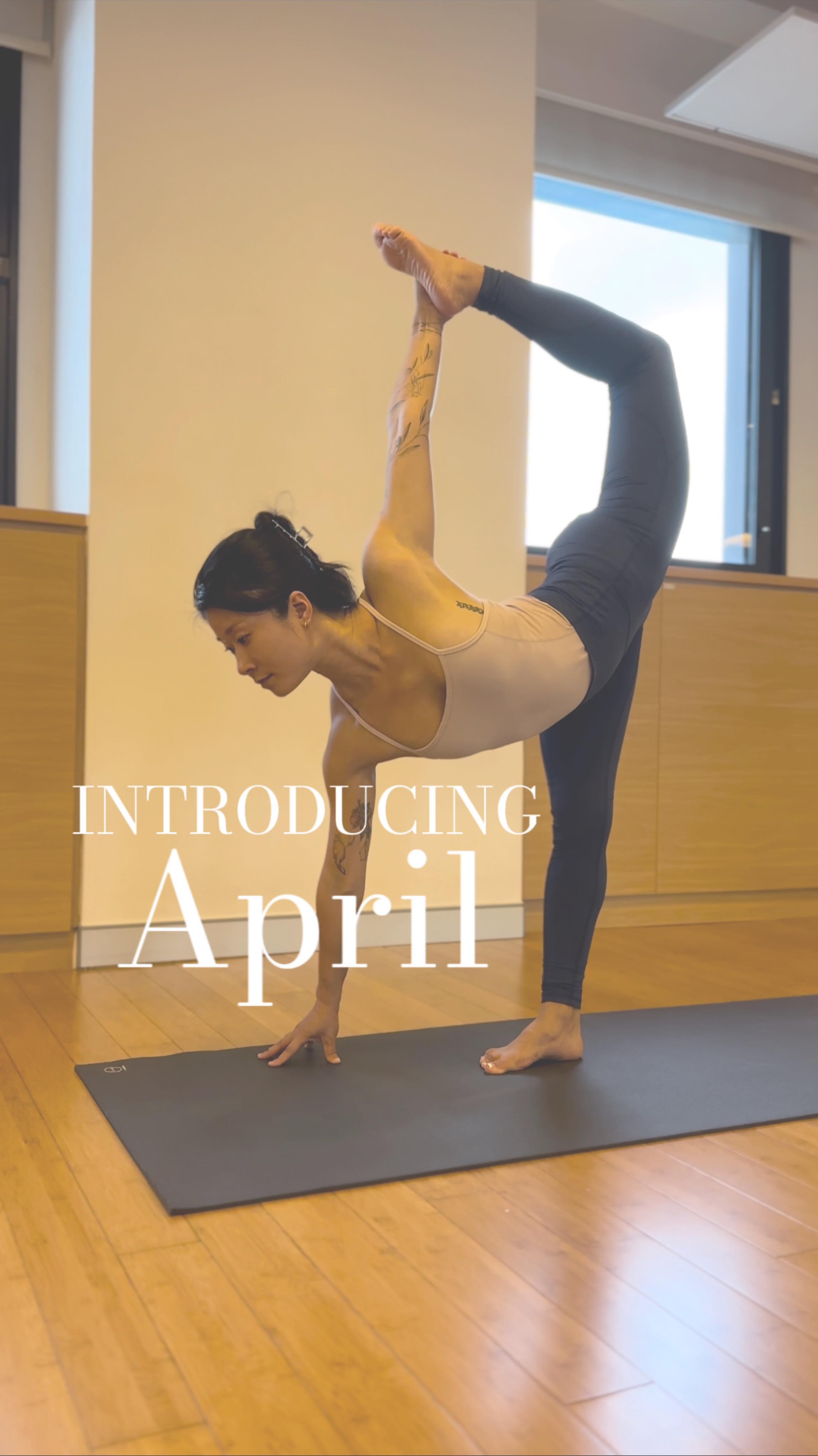 April values patience, discipline, and consistency in her yoga practice ...
