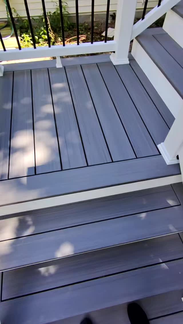 Now THIS is a BIG deck 🤩🔥 Over 40’ on BOTH sides! Built with ...