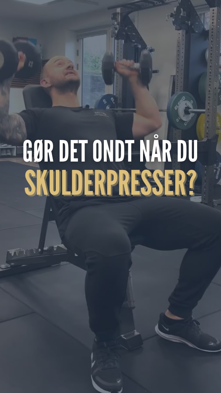 Oplever du gener ved skulderpres over hovedet med håndvægte eller ...