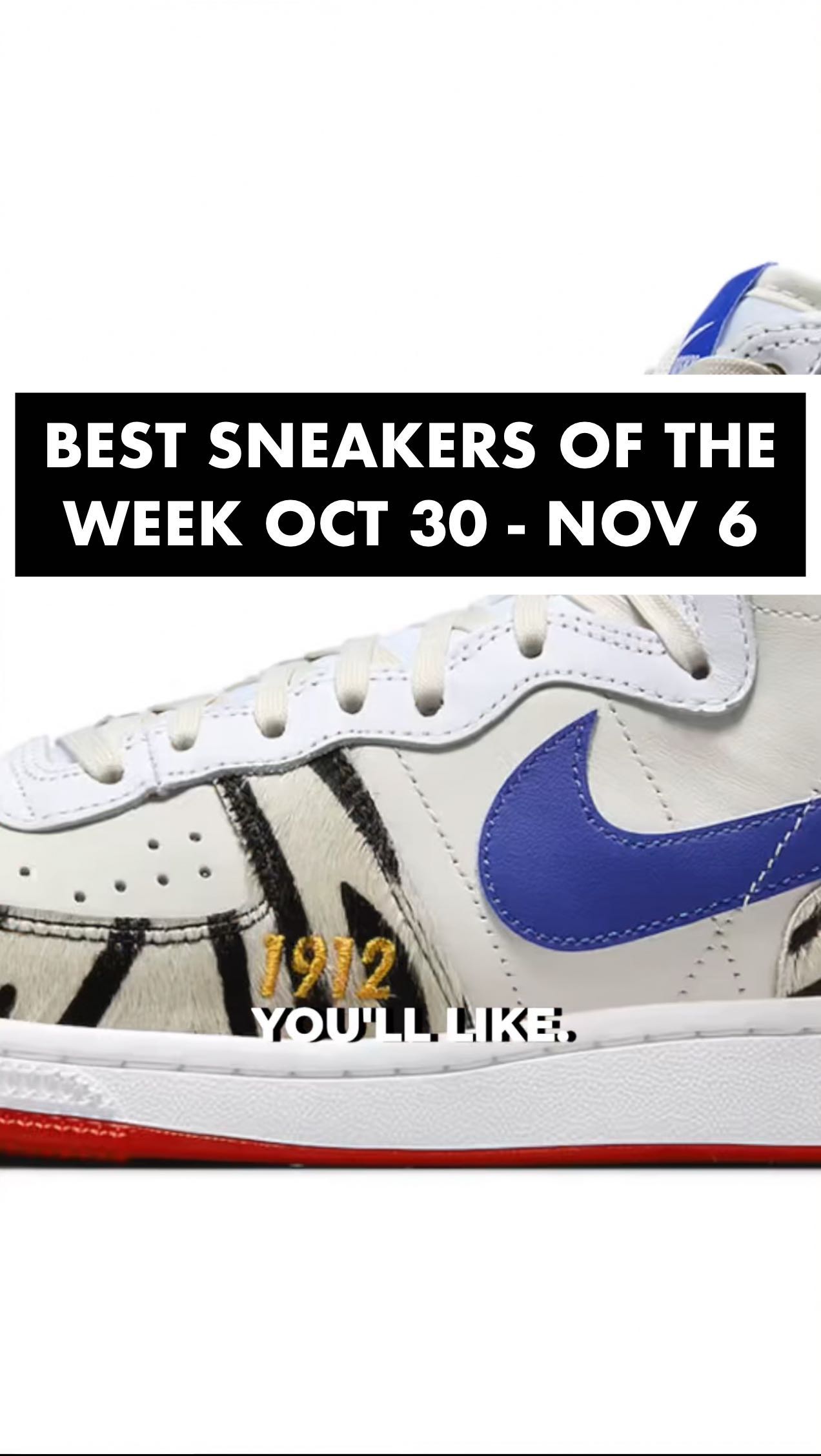 Sneaker Release Calendar for This Week🗓️（1.12-1.18) Use the
