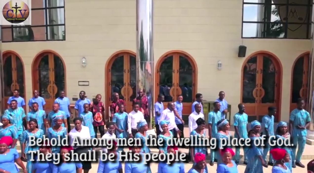 Behold Among Men The dwelling place of God They Shall be His People And ...