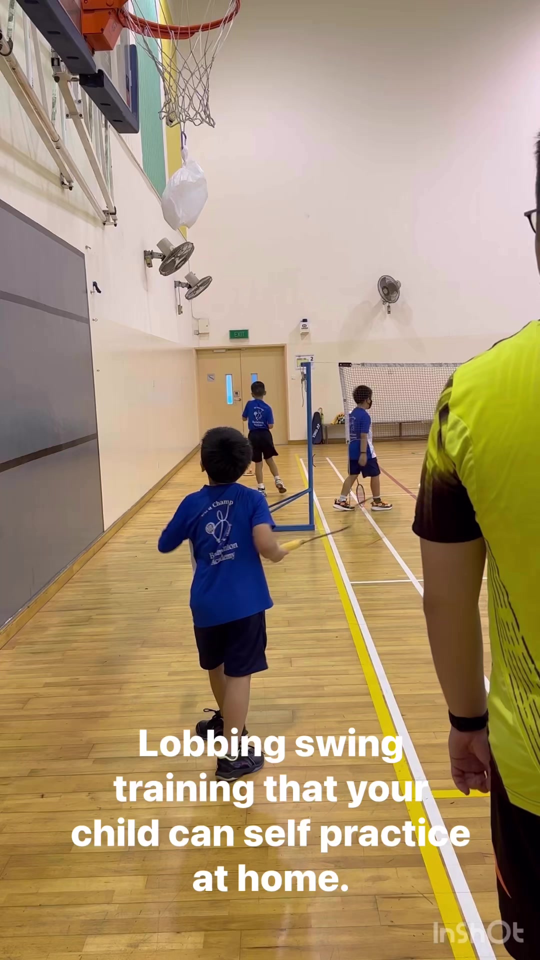 Badminton training that can be done at home. Objective is to hit ...