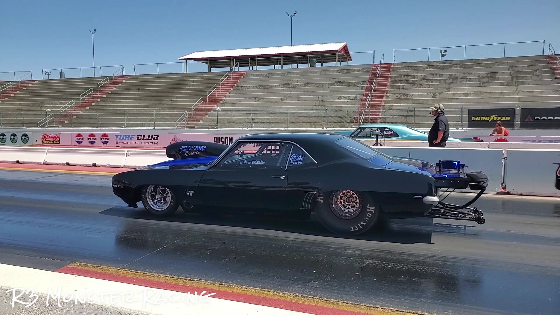 Two of the coolest fastest cars line up together. Qlispé Raceway Park ...