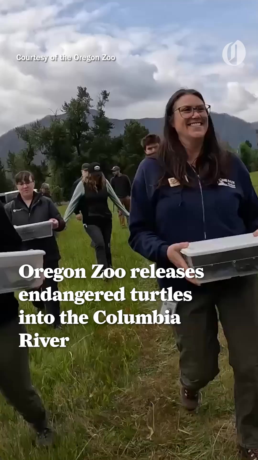 The Oregon Zoo recently released 19 endangered turtles into the ...