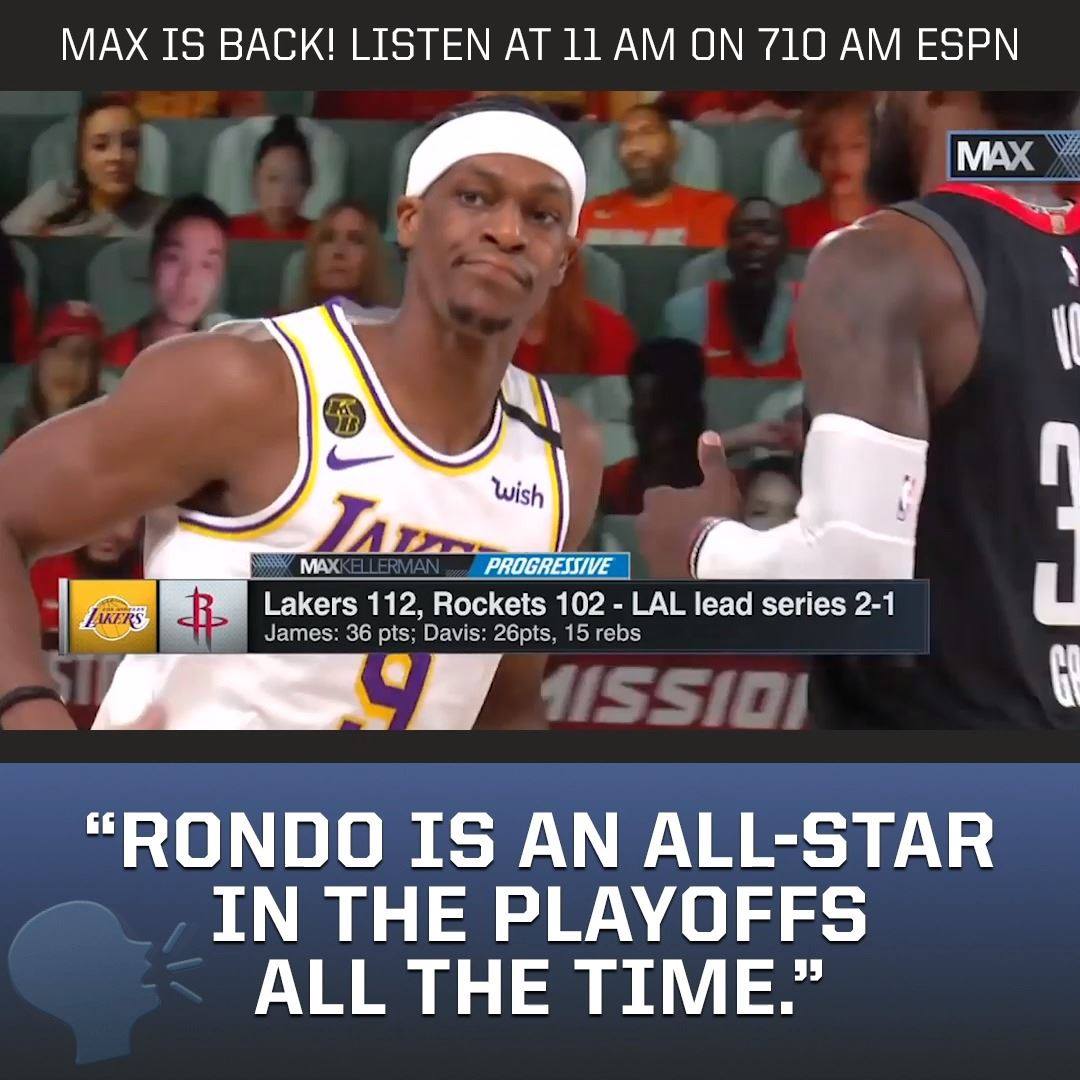 Whoa Playoff Rondo foreal? 😳 More Los Angeles Lakers talk with