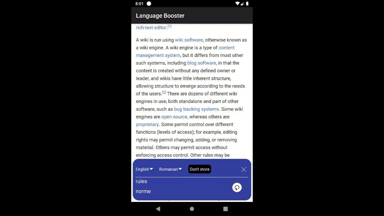 Language Booster