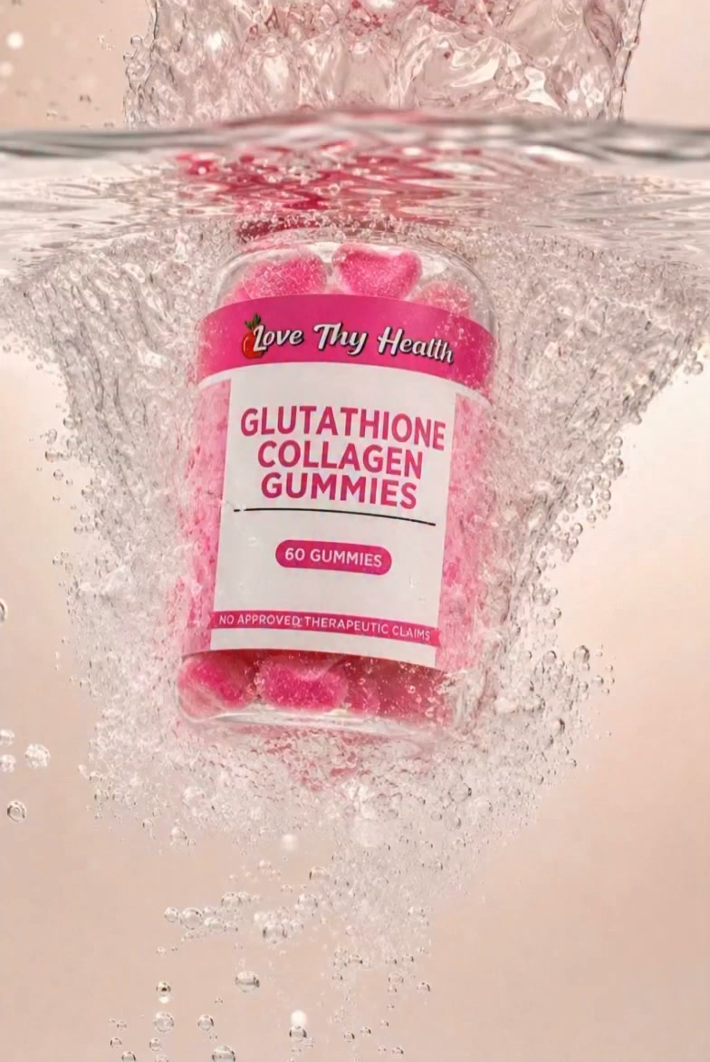 love thy health collagen and glutathione & GUMMIES, INGREDIENTS + BENEFITS * L-Glutathione – antioxidant support *Hydrolyzed Bovine Collagen *Peptides – supports skin elasticity *Strawberry Powder – delicious fruit Peptide Therapy & Vitamin Featured products Content:138ml