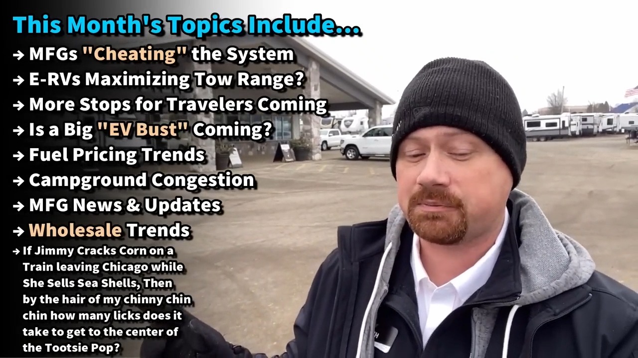 Josh the RV Nerd with your monthly RV industry update. Watch the full ...