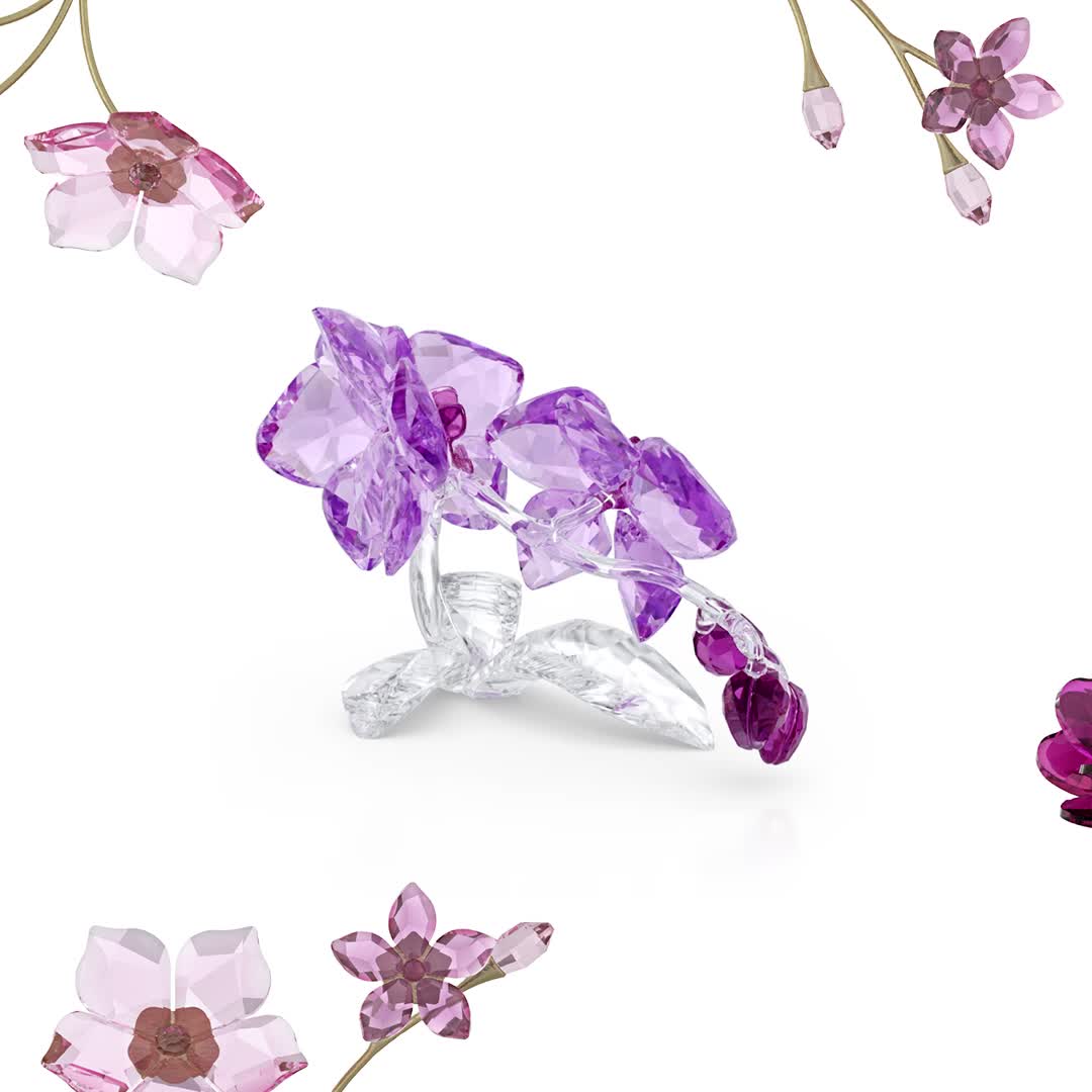 This mesmerizing Crystal Flowers Orchid is a pure crystal