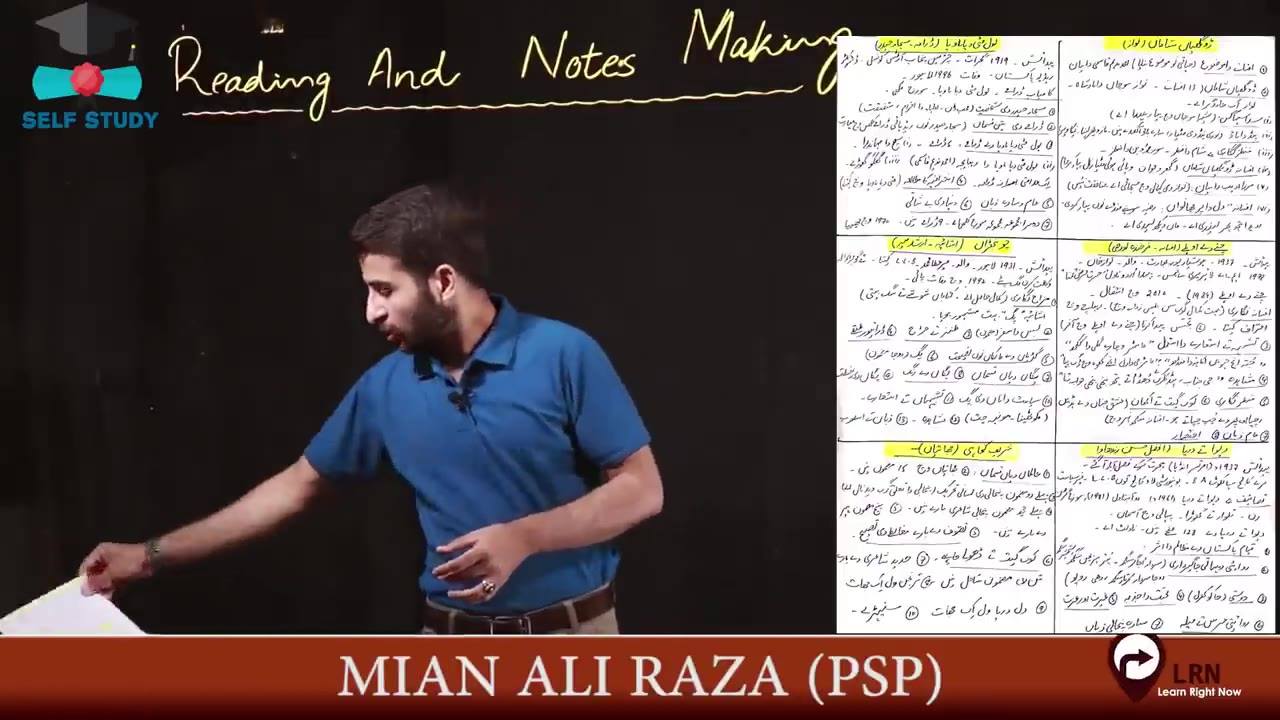 CSS Preparation | Reading and Notes Making | Mian Ali Raza PSP | Most ...