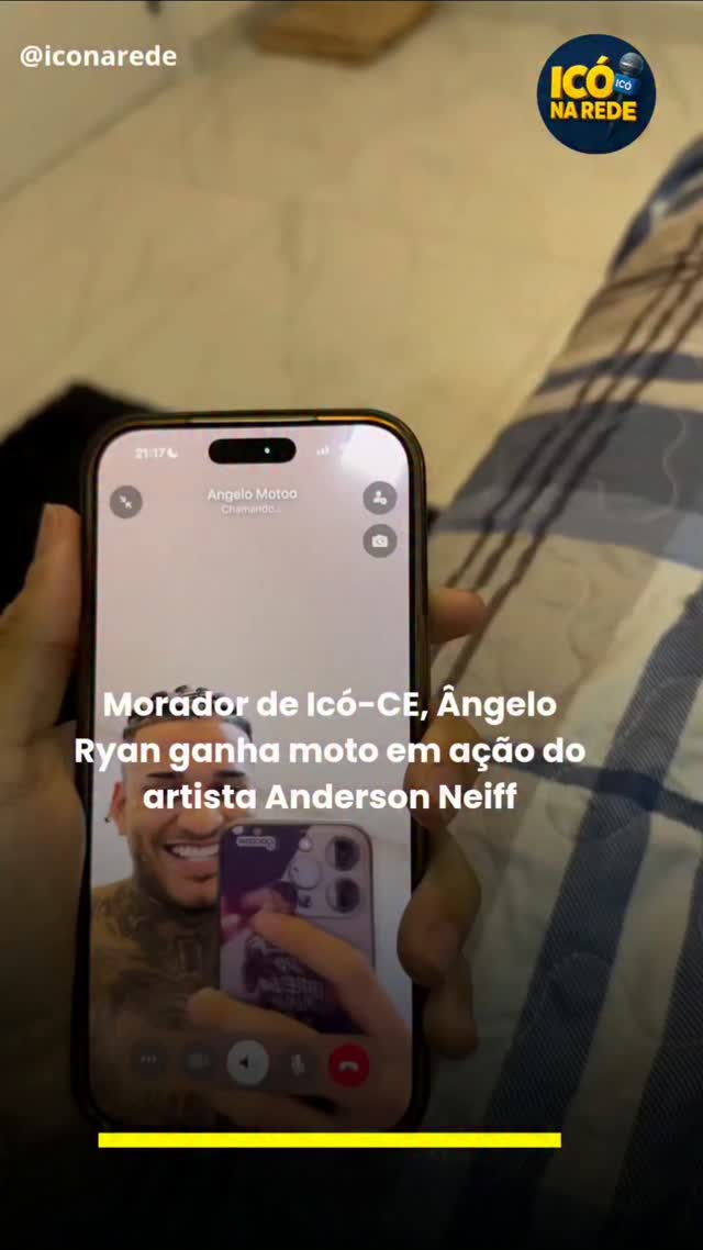 Morador de Icó-CE, Ângelo Ryan ganha moto em ação do artista Anderson ...