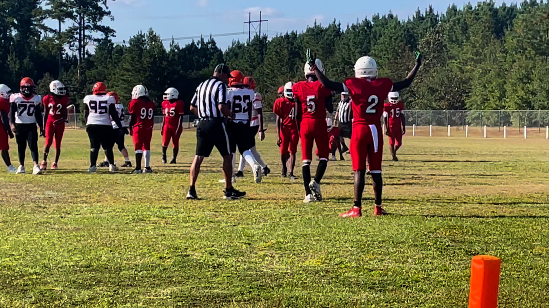 SITTING DOWN ON THE JOB: Rockingham’s Dantae Pettigrew hauled in this ...