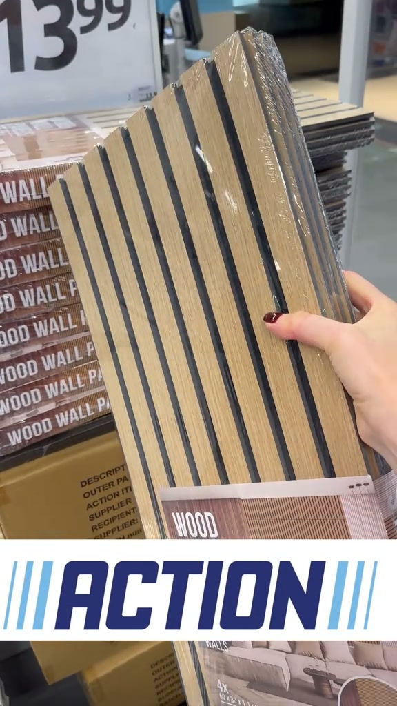 Wood Wall Panels from Action: DIY Wall Makeover for Small Budget
