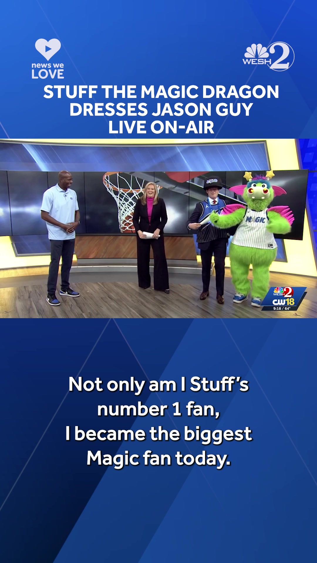 Stuff the Magic Dragon brought some extra magic to WESH 2 and ...