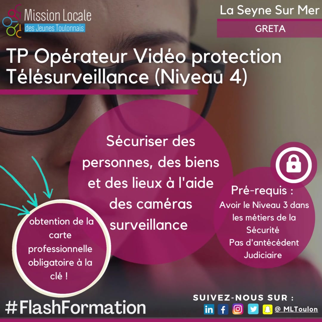 Opérateur En Vidéoprotection Et En Télésurveillance Greta