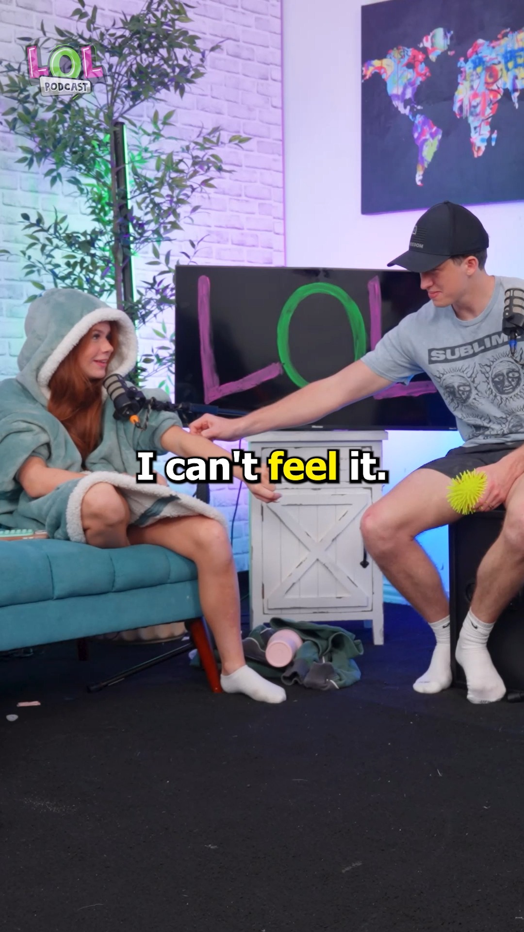 She can't feel it? | LOL Podcast | Facebook