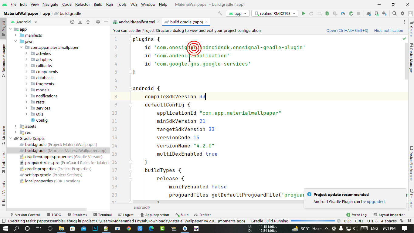 #java Manifest merger failed with multiple errors, see logs on Android ...