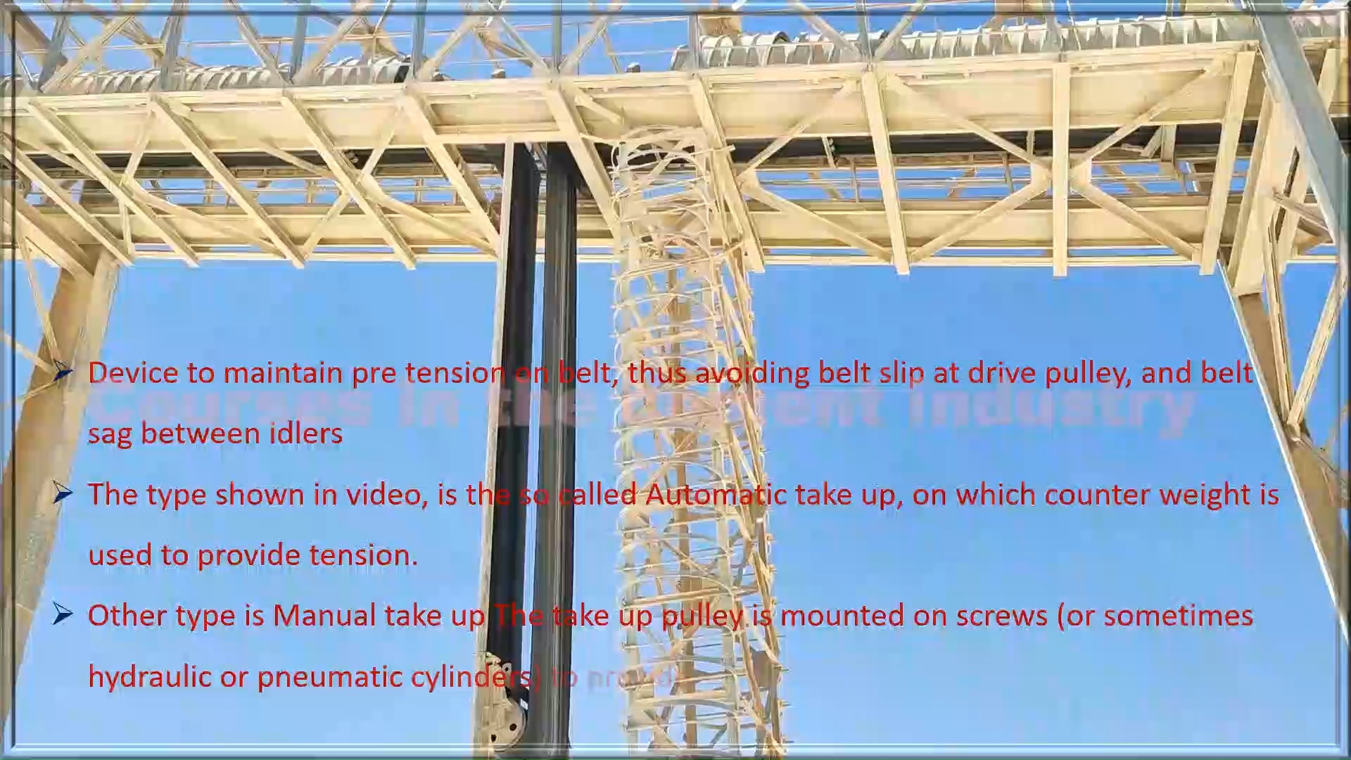 Short Video 10 about / Mechanical Components parts of Belt Conveyor ...