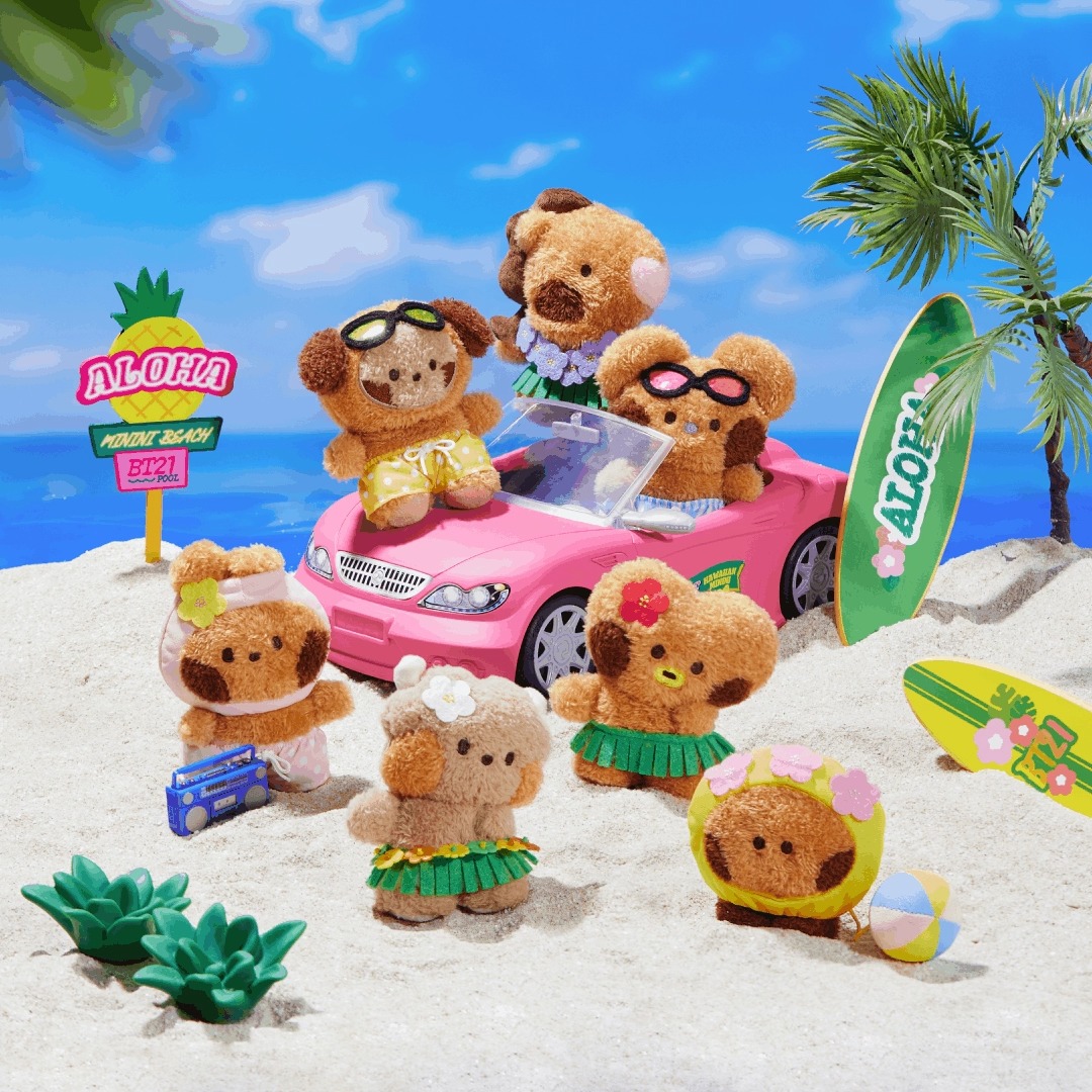 Perfect tan from head to toe! Having a real good vacation😎 BT21