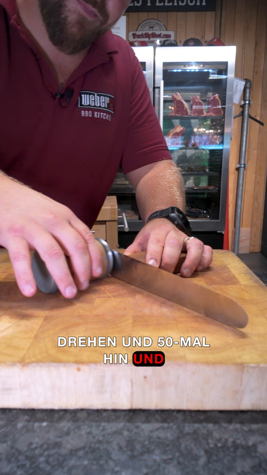 Mit dem richtigen Werkzeug wird dein Messer wieder richtig scharf. 💥 Alles, was du dafür brauchst, findest du bei uns im Store., ., ., #VanoliWeberstore #Messerschärfen #Thalwil #Bern #KüchenTools