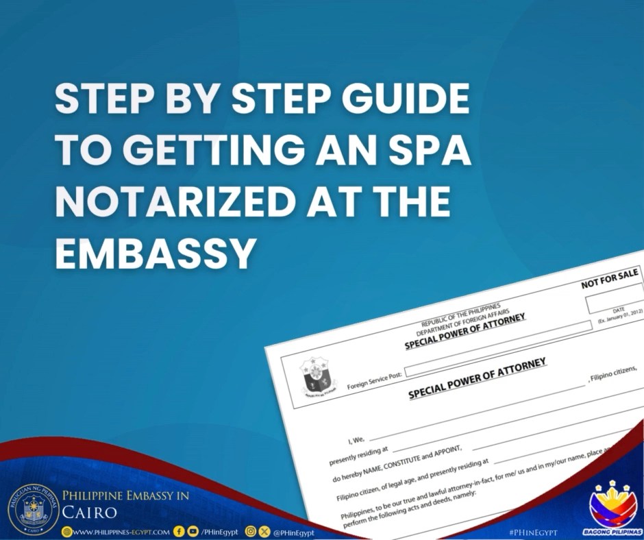 Need to notarize a Special Power of Attorney (SPA) at the Embassy? Here ...