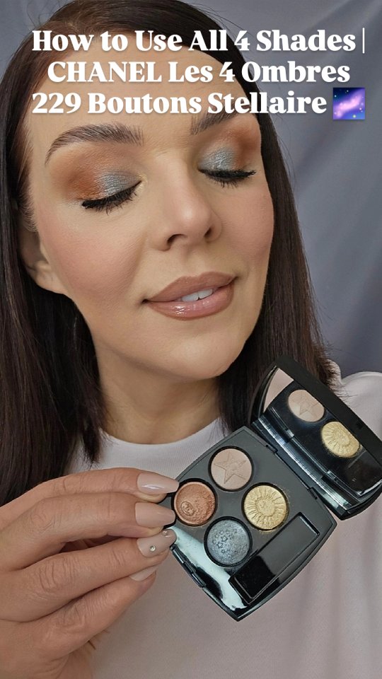 Step by step ✨ Watch me create a full eye look using all 4 shades